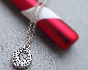 Raw Sapphire Pebble Necklace