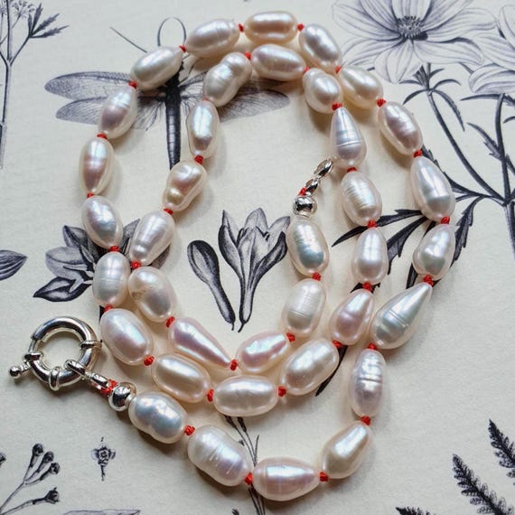 Hand Knotted Pearl Necklace