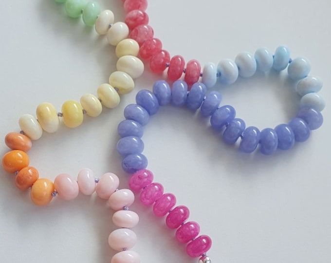 Ombre Hand-knotted Beaded Necklace