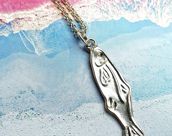 Silver Sardine Pendant