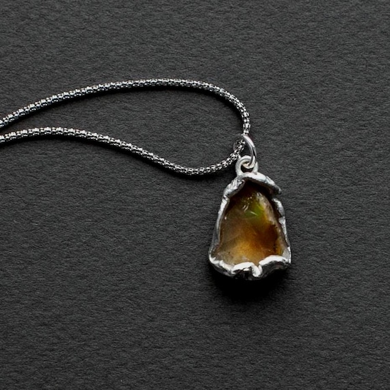 Raw Opal necklace