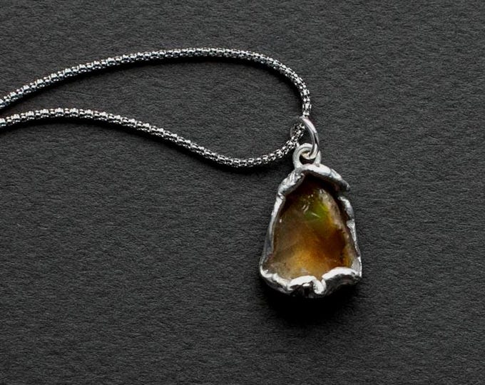 Raw Opal necklace