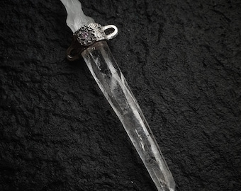 Laser Quartz Point Pendant for Balance & Manifestation