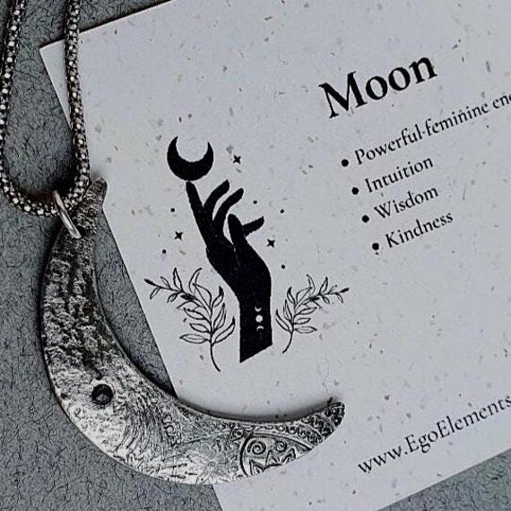 Crescent Moon Pendant Necklace