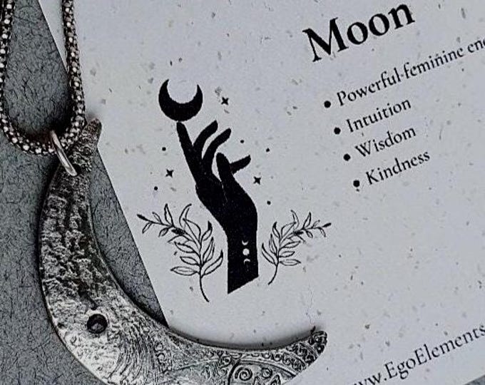 Crescent Moon Pendant Necklace