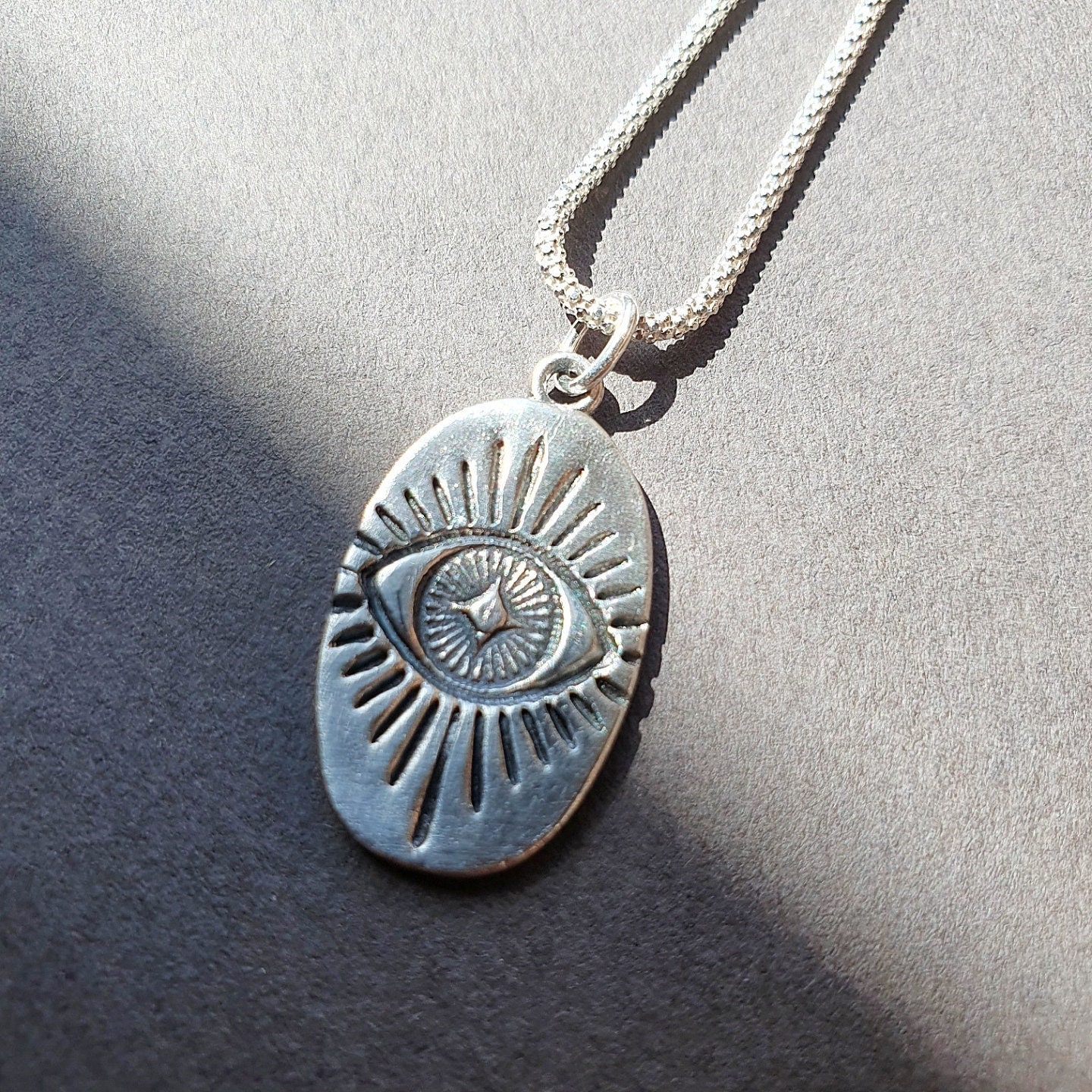Evil Eye Protection Amulet Necklace Solid Silver Artisan Etsy evil-eye-protection-amulet-necklace-solid-silver-artisan-etsy