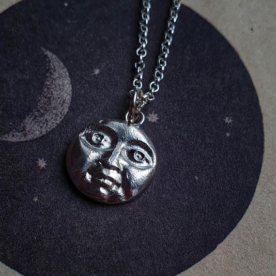 Luna Moon Face Pendant