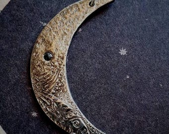 Crescent Moon Pendant Necklace