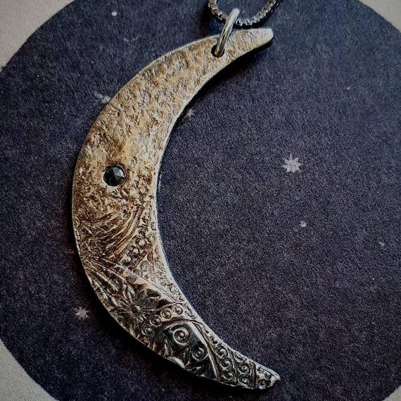Crescent Moon Pendant Necklace