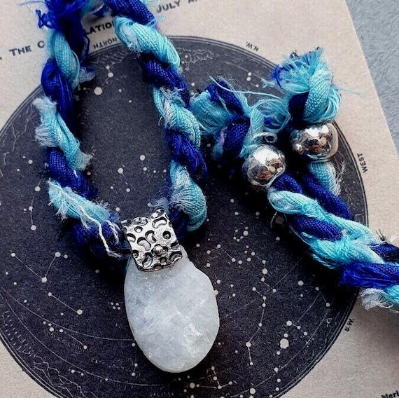 Raw Moonstone Pendant Necklace