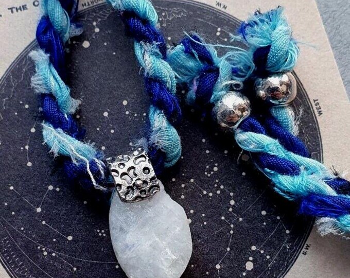 Raw Moonstone Pendant Necklace