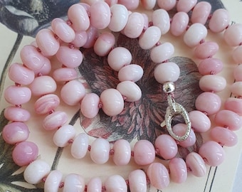 Pastel Pink Opal Necklace