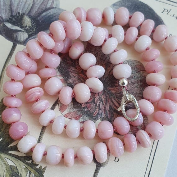 Pastel Pink Opal Necklace