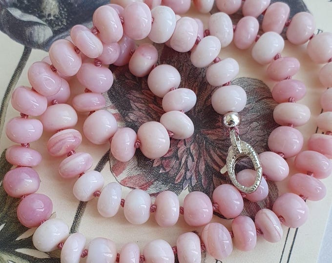 Pastel Pink Opal Necklace