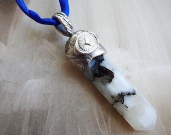 Moonstone Point Pendant for Emotional Balance