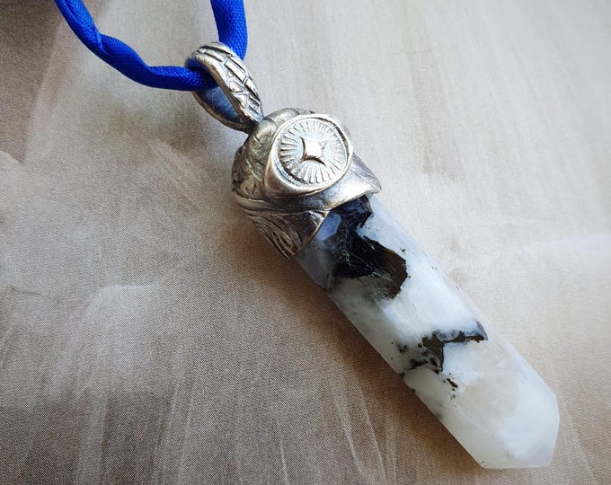 Moonstone Point Pendant for Emotional Balance