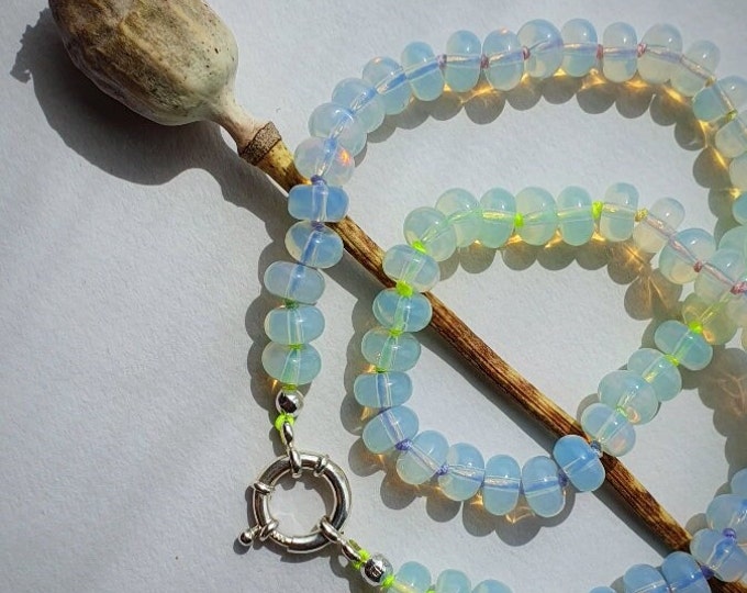 Opalite Hand Knotted Necklace