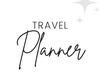 Printable Travel Planner - Instant PDF Download (8.5 x 11”) - Minimalist Design