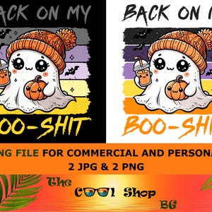 Fantasma de Halloween retrô PNG: Design de camiseta assustadora de outono (download digital)