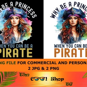 Pirate Girl PNG: Halloween Design (Digital Download)