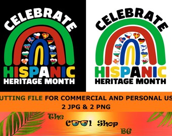 Feiern Sie Hispanic Erb Monat 2026 Png, Jpg, Shirt, Cricut digitaler Download, Hispanic Erb Monat Shirt Design Png Jpg Sublimation