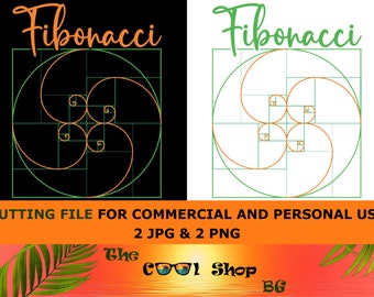 Fibonacci Png, Vector Fibonacci Spiral, Golden Ratio Png, Fibonacci Sequence, Sacred Geometry Png, Science, Nature, Mathematics, Digital