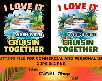 Maglietta da crociera PNG, Adoro quando siamo in crociera insieme, Nave da crociera PNG, Magliette abbinate per le vacanze PNG, Crociera in famiglia PNG, Equipaggio della crociera PNG
