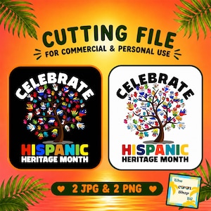 Celebrate Hispanic Heritage Month 2026 Png, Jpg, Shirt, Cricut Digital Download, Hispanic Heritage Month Shirt Design Png Jpg Sublimation
