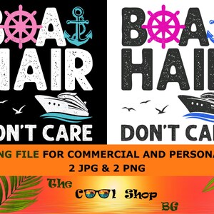 Cruise Png, Boat Hair Don&#39;t Care, Anchor Png Clipart, Family Vacation Png, Summer Png, Nautical Png, Boat Png, Cruising Png, Gift For Her