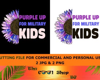 Purple Up For Military Kids Png, Military Child Png, Purple Up Png, Military Kids Png, Purple Up Military Child Png,Family Png,Sunflower Png