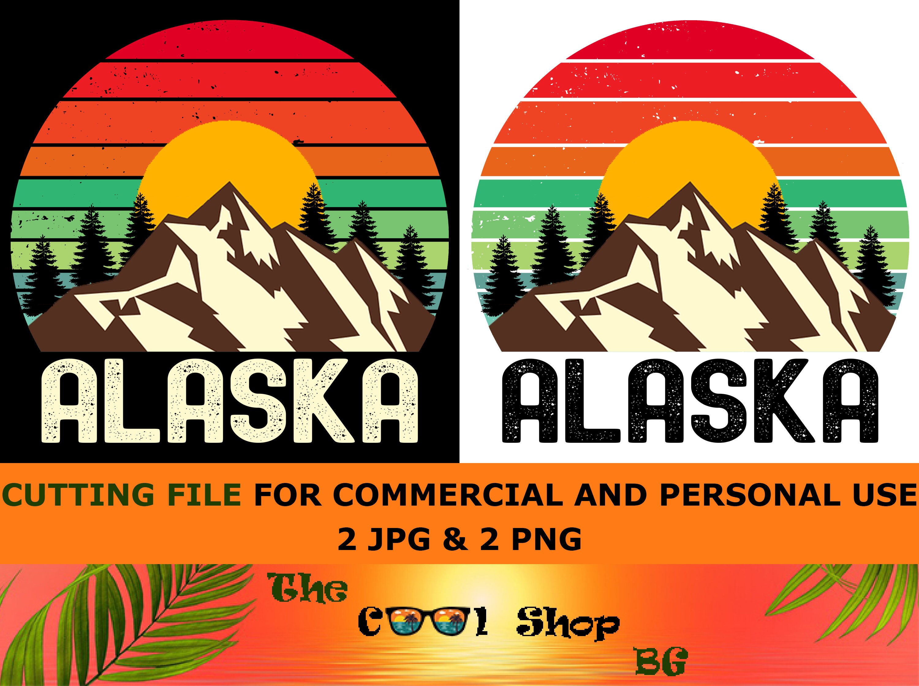 PICK YOUR PACK of 5 Stickers Alaska Nature Stickers Decal for Water Bottle  or Computer Explore Gift Ideas Mountain Mermaid Camper Camping Ak 