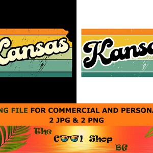 Retro Kansas Vintage Sublimation Png, Kansas Sunset Png Design, Mountains Trees Retro Sunset Png, Kansas Png, Kansas State Png
