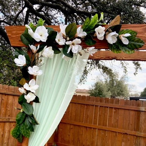Magnolia Swag/Wedding Arbor Decor/Bridal Backdrop/Arbor Decor