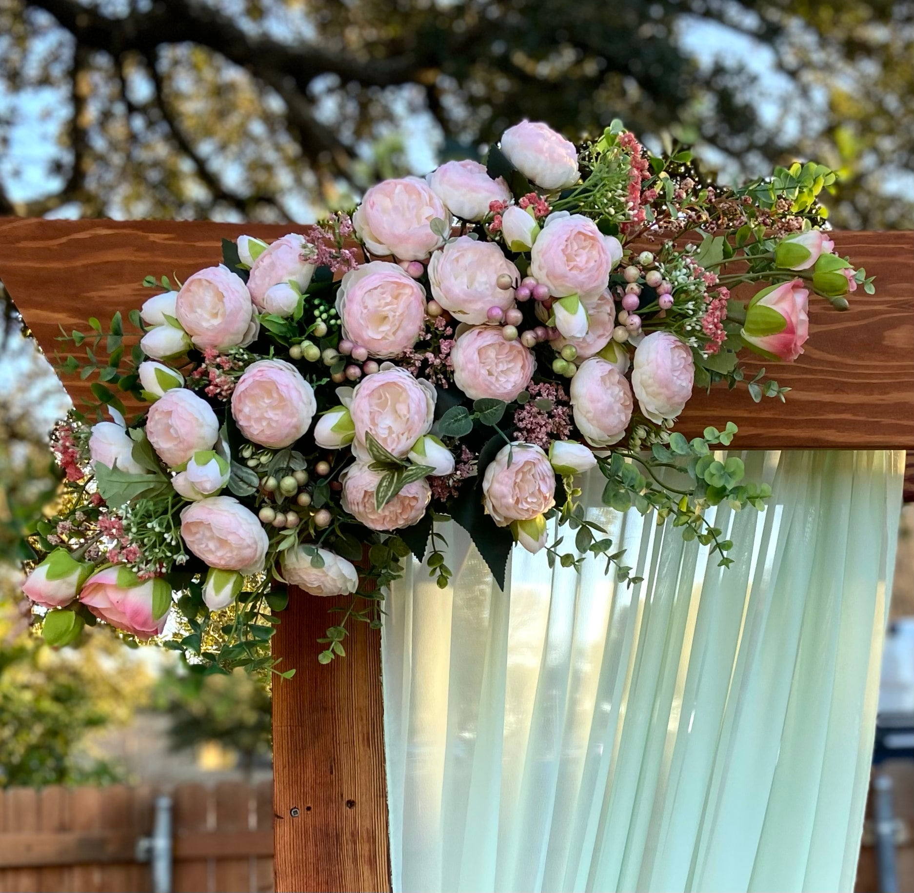 Pink Mint Arch Swag