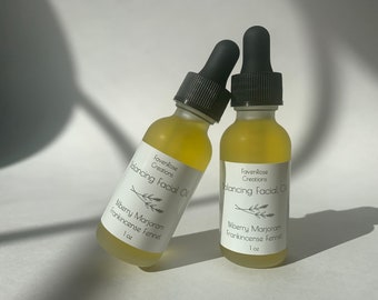 Balancing Facial Oil | Skin Firming |Balance Oil Production, Skin Tone, Texture | Bilberry, Marjoram, Frankincense, Fennel