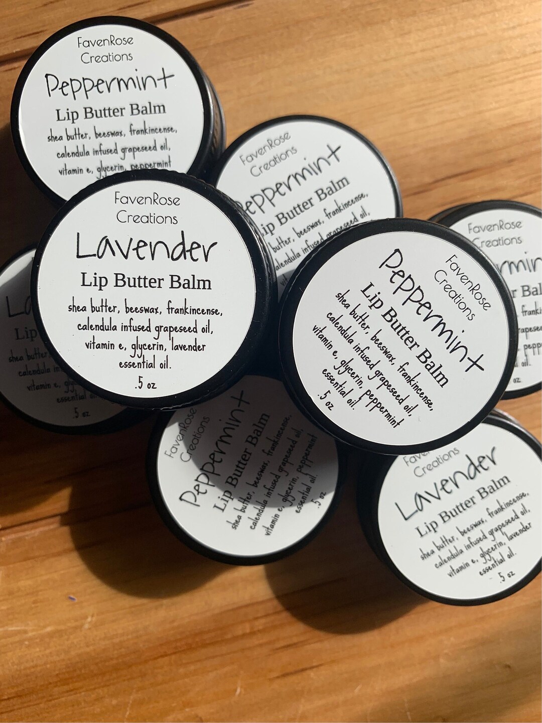 Lip Butter Balm Peppermint, Lavender Dry Lips, Chapped Lips, Sunburned