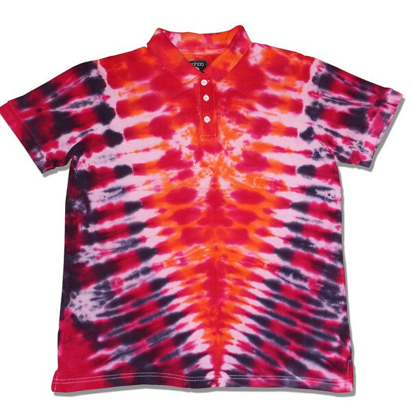 mens polo tie dye