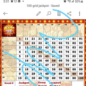 Bingo avec jackpot sur la grille de 100