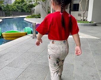 Patrón de leggings acampanados Tallulah para bebés y niños pequeños (patrón en PDF)