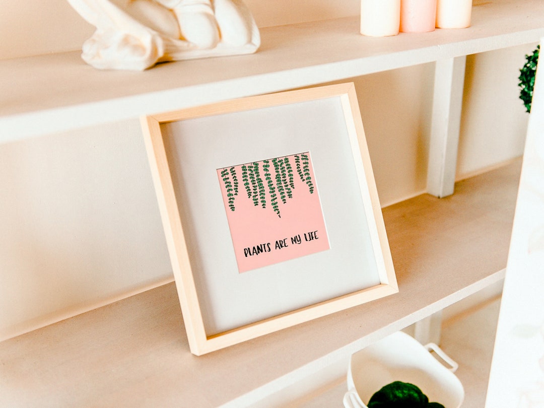 Cute Pink and Green Plant Print | Cute Printables for Girls | Plant ...