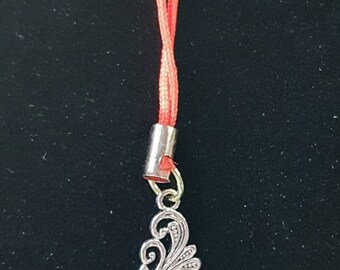 Red and Green Bell Phone Charm