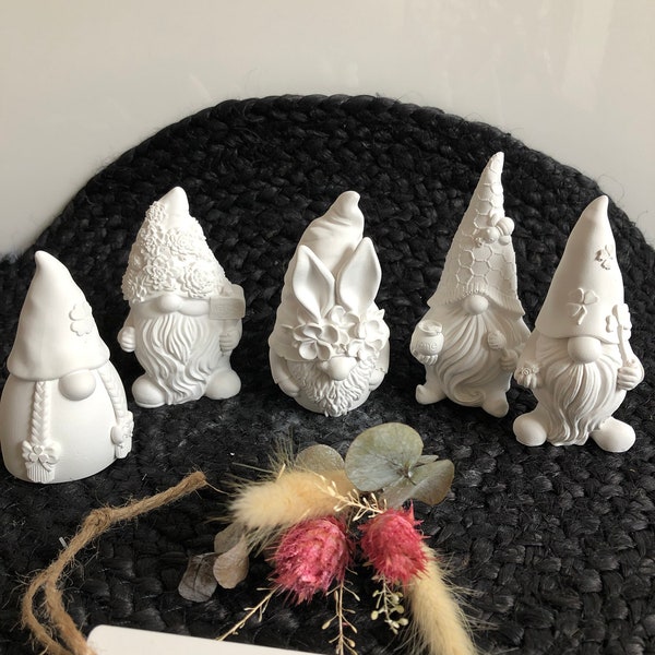 Wichtel Gnome Zwerge Honig-, Glücks-, Blumen-, Welcome-Wichtel, Biene Kleeblatt Wichtelfrau Ostern Geschenk Geburtstag Raysin Handarbeit