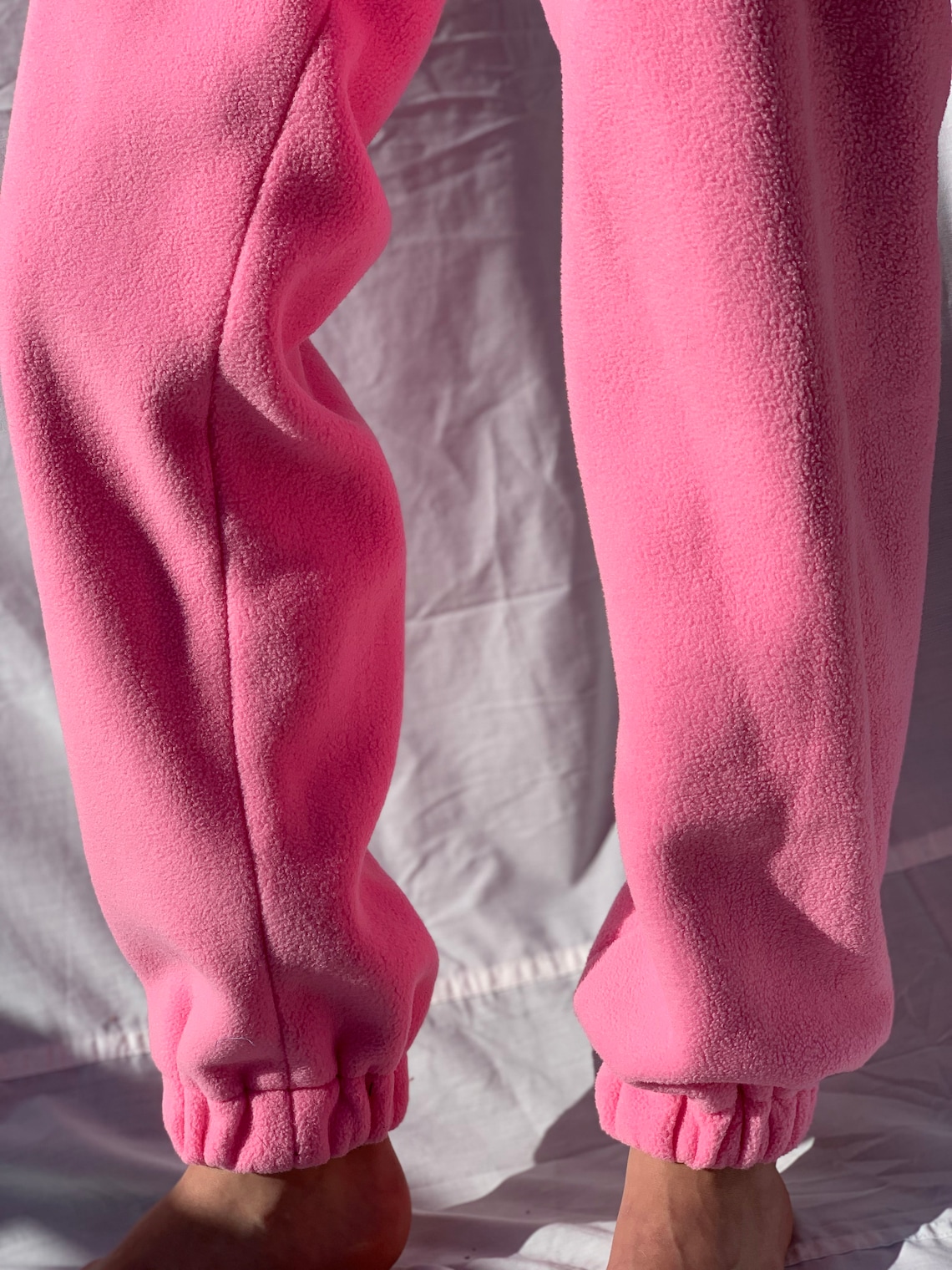 fuzzy inside sweatpants