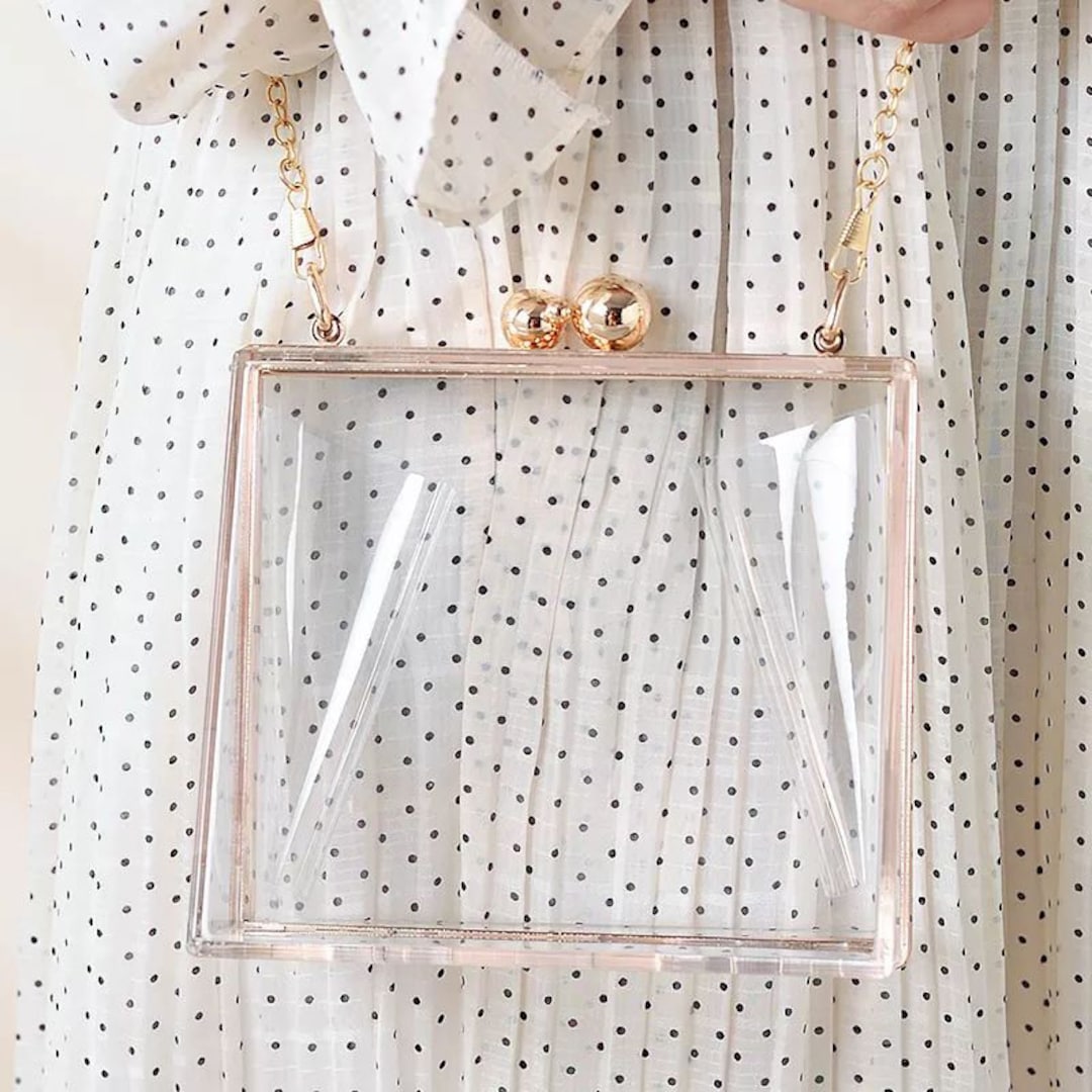 transparent box bag