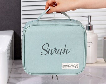 Personalized Waterproof Hanging Travel Wash Bag Hangable Toiletry Bag Toiletry Organizer Mini Toiletry Bag Large Toiletry Bag Gift For Mom