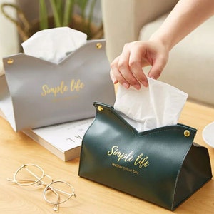 Desktop Tissue Cases | Customized Name Car Boxes | Anti-Moisture Pumping Paper Container | Home Office Napkin Holder Durable Storage Box