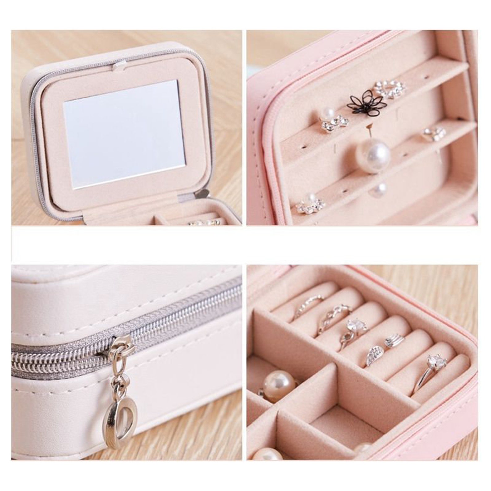 Portable Jewelry Organizer Box Customized Name Jewelry Etsy