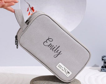 Personalized Hanging Toiletry Bag for Women and Men, Large Cosmetic Bag, Makeup Organizer, Travel Make Up Bag, Make-Up Beauty Organizer