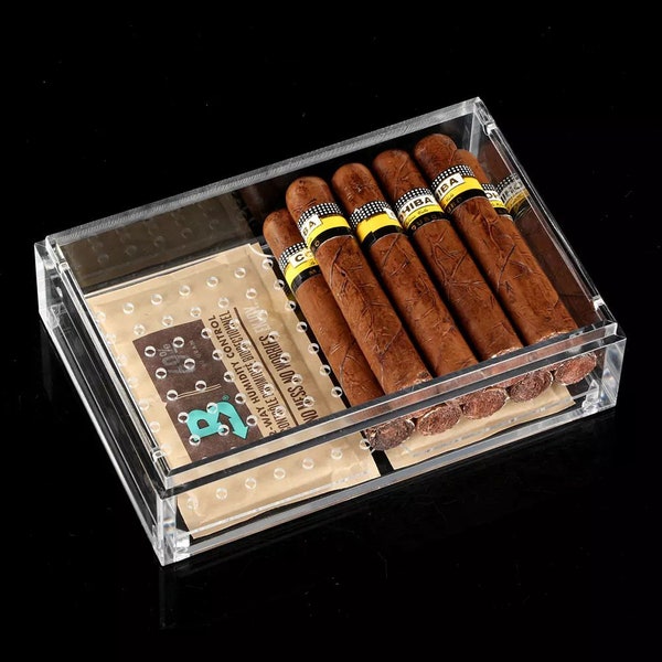 Benutzerdefinierter Name Luxus Home Humidor Zigarren box PVC Passen Etwa 20 Zigarren Humidor W / 60g Luftbefeuchter Tasche personalisierte Zigarren Hülle Geschenke für Ihn