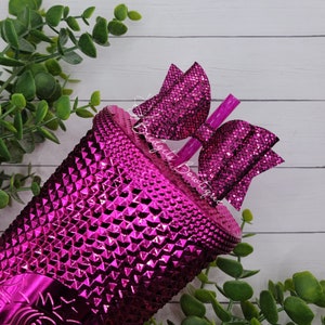 Sangria Mesh Glitter Straw Bow | Straw Bow Topper | Straw Bows | Starbucks | Bow Topper | Glitter Bow | Starbucks Sangria Studded Tumbler
